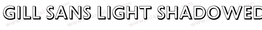Gill Sans Light Shadowed字体转换